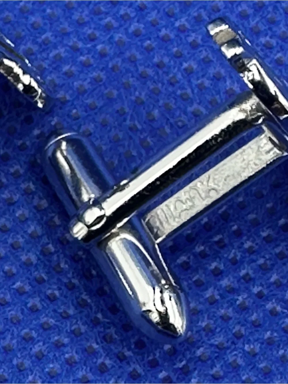 Swank Silver Tone Dollar Sign Cufflinks